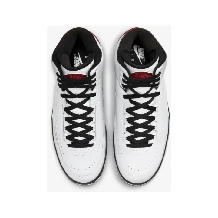 Nike Men's Jordan Retro 2 Shoes - White / Varsity Red / Black