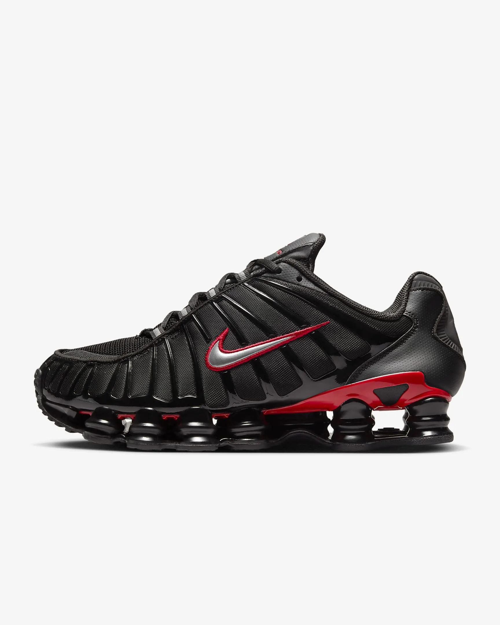 Mens Nike Shox TL Sneakers - Sleek Black/Chrome Style (CN0151-003)