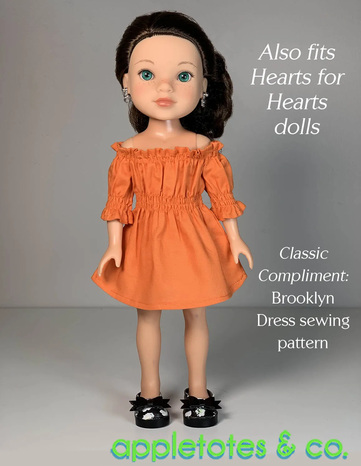 No-Sew Bella Shoes 14 Inch Doll Pattern - SVG Files Included