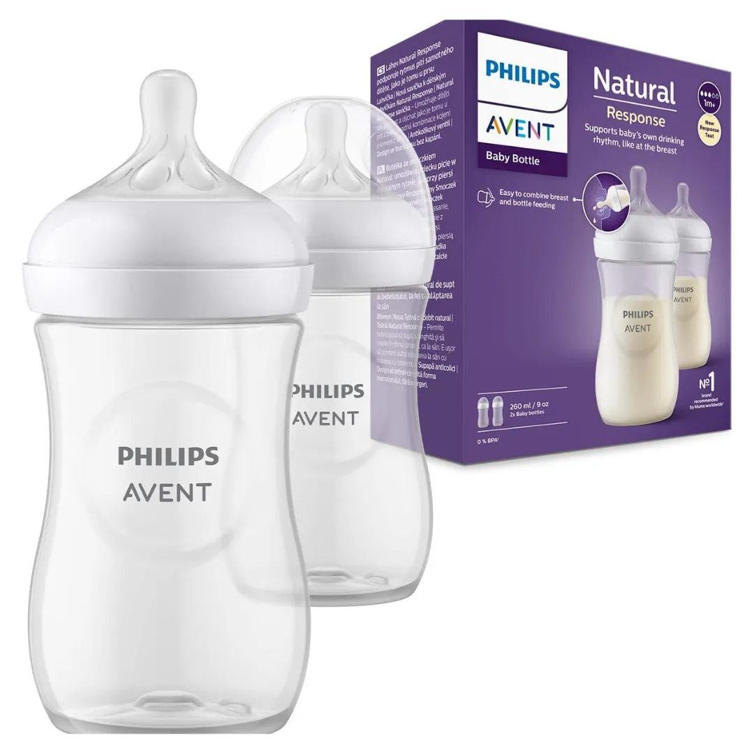 Philips Avent Natural Response Baby Bottle 2 x 260ml (A)