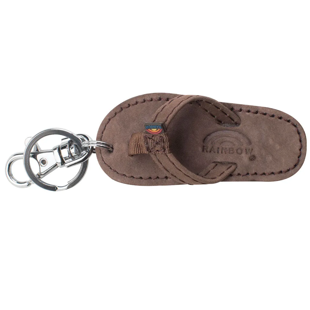 Rainbow Sandals  Premier Leather Sandal Key Chain - Expresso