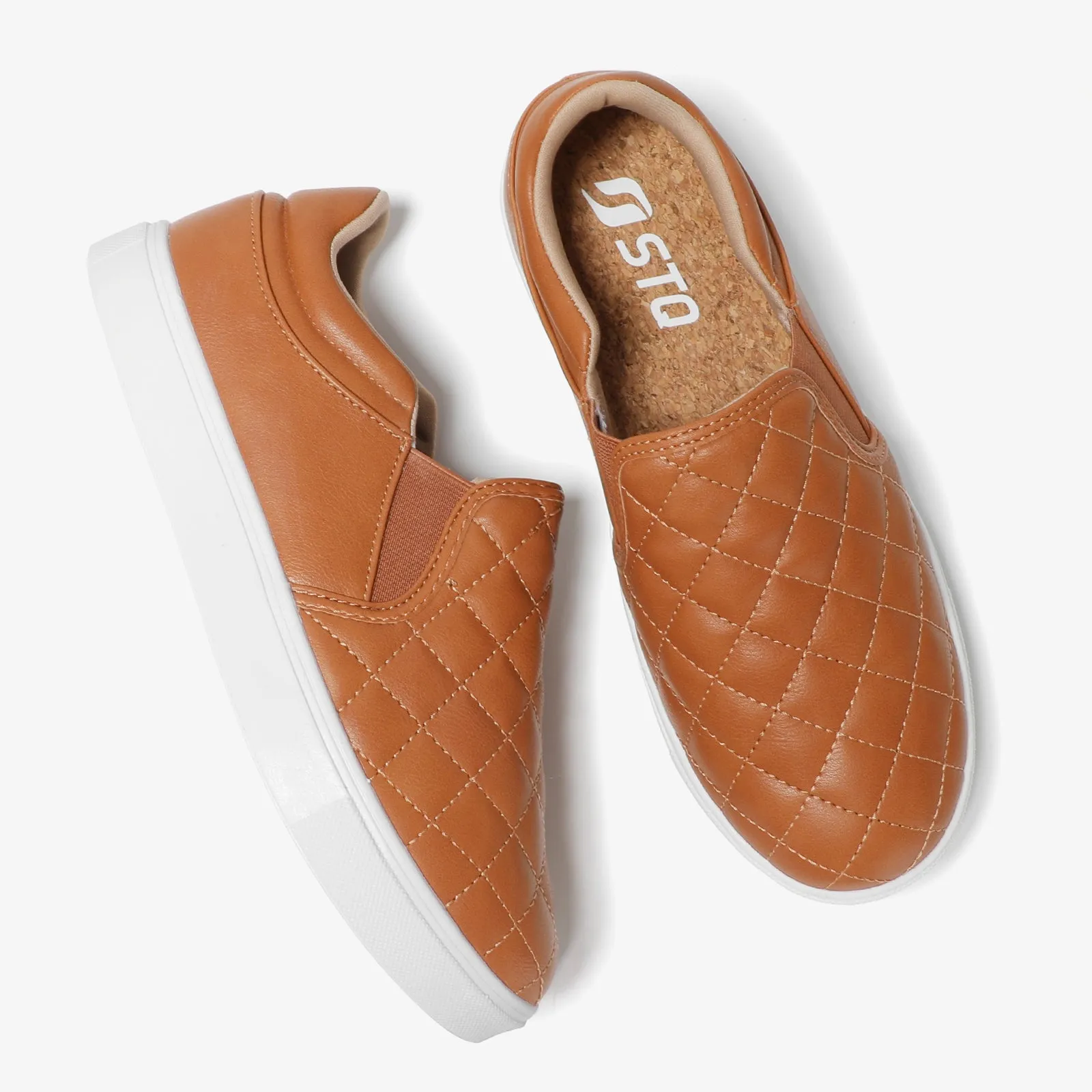 STQ Slip On Shoes Elees Quilted 2.0 Loafers