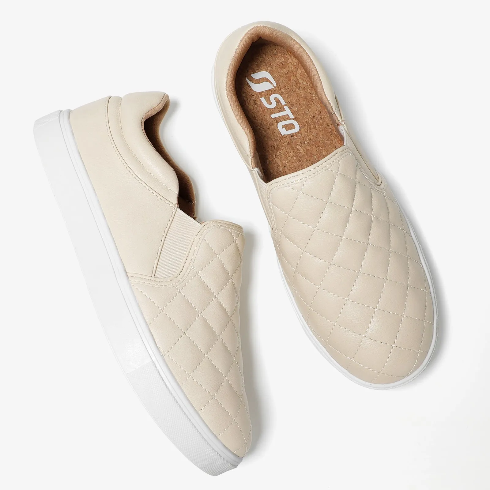 STQ Slip On Shoes Elees Quilted 2.0 Loafers