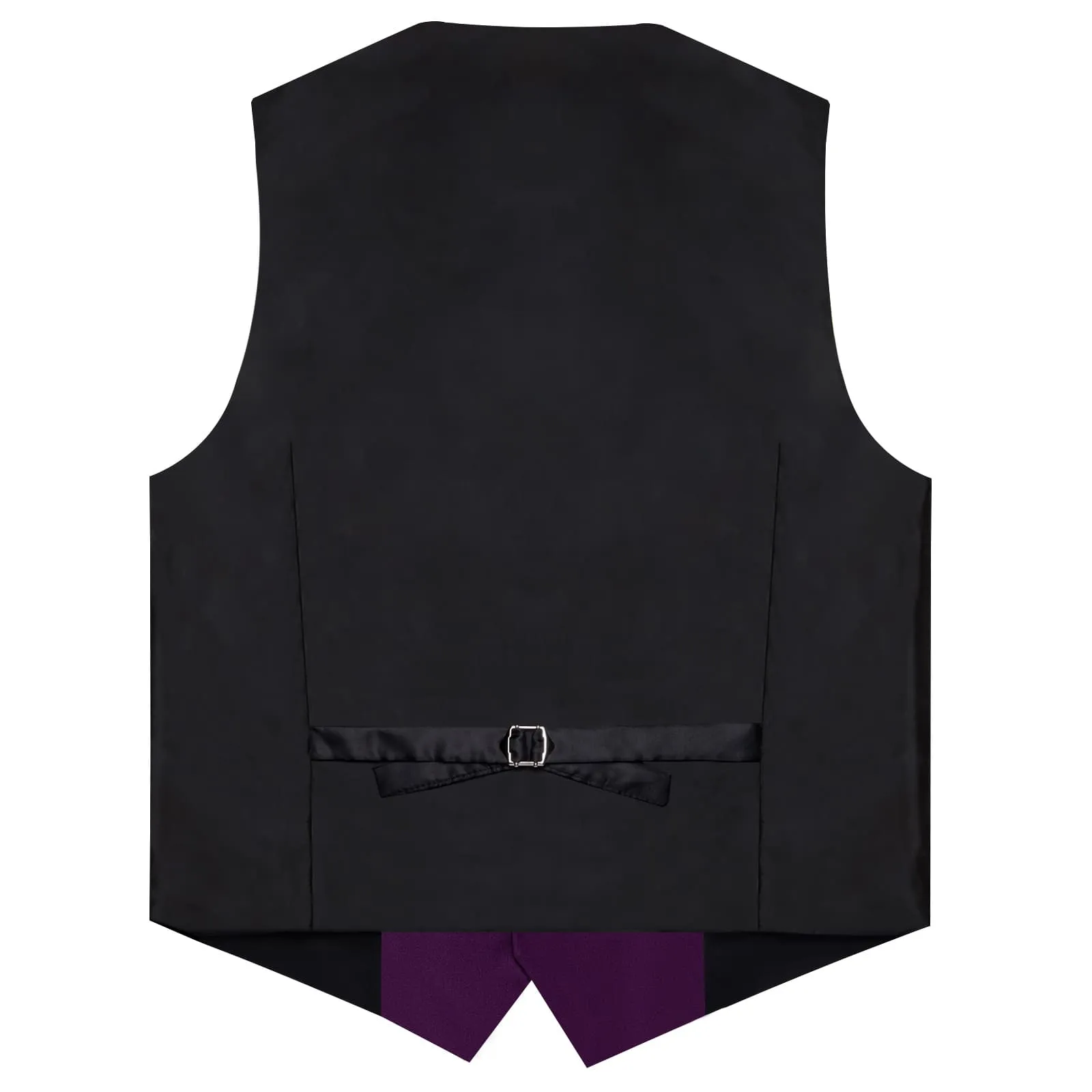 Ties2you Work Vest Palatinate Purple Solid Silk Dress Tuxedo Vest for Men