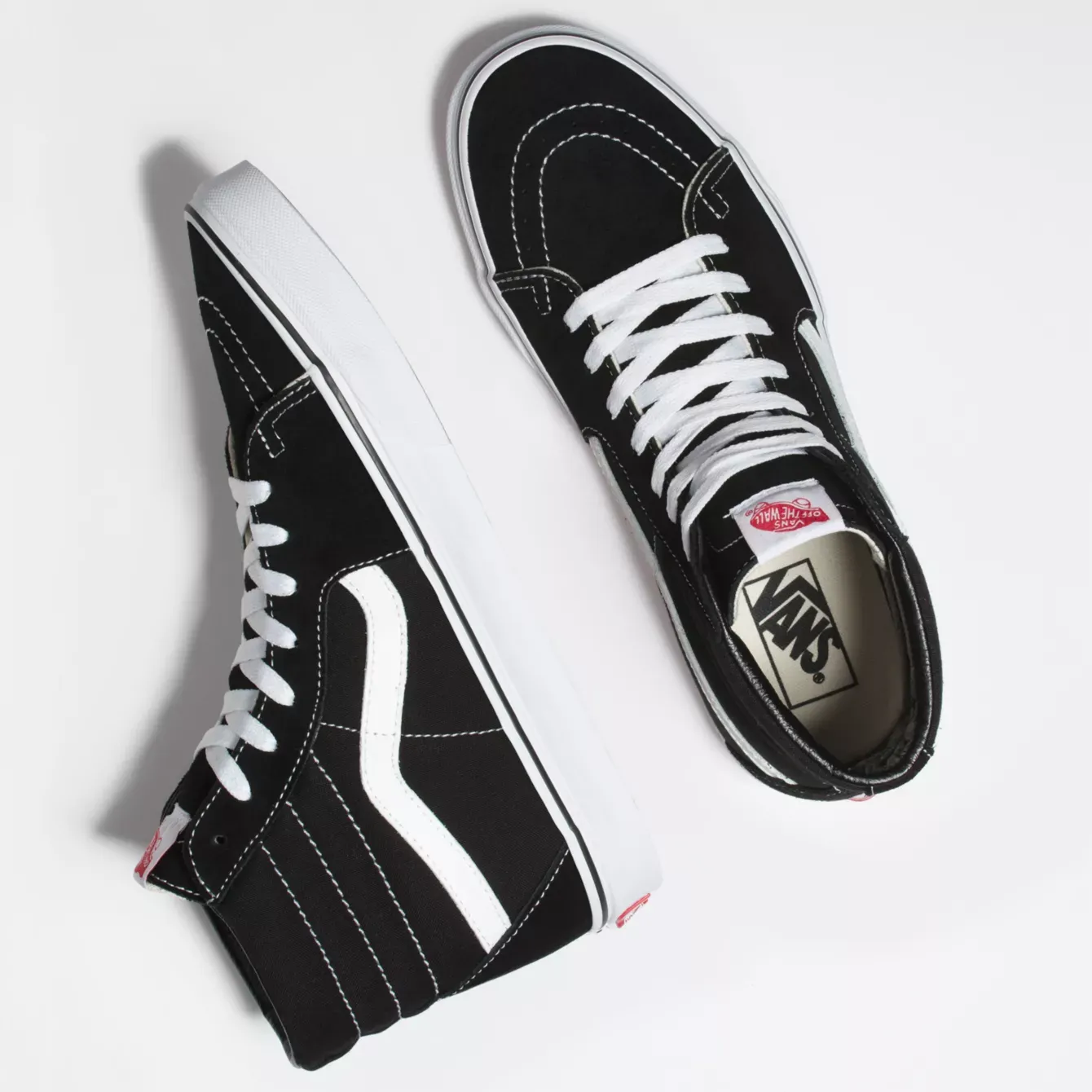 Vans Unisex Sk8-Hi Shoes - Black / White