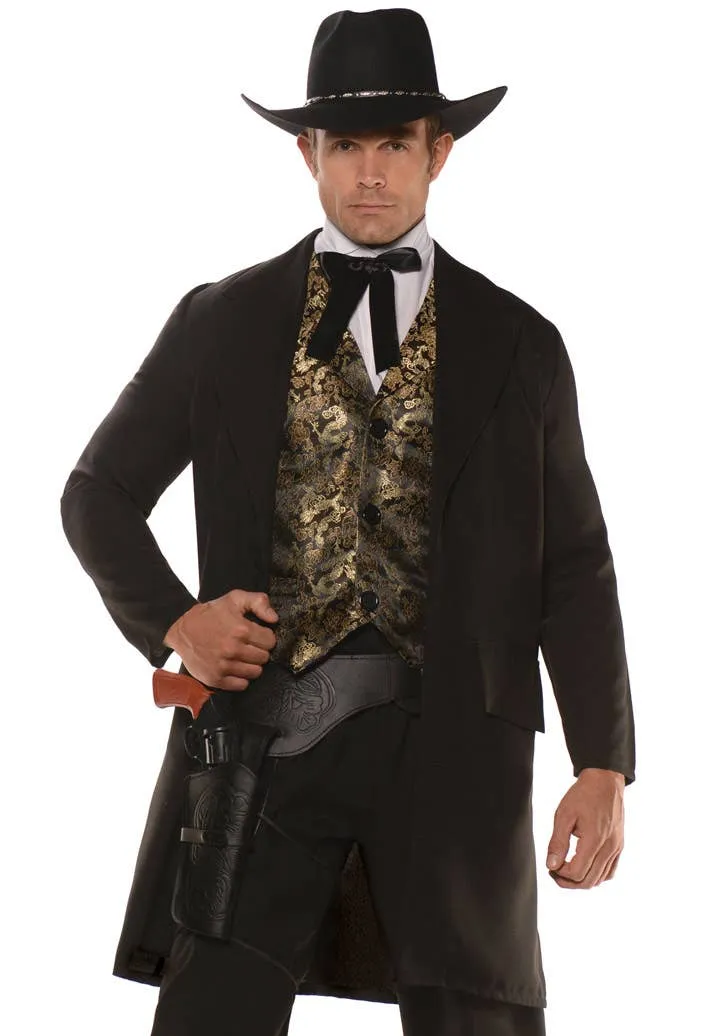 Wild West Gambler Plus Size Mens Cowboy Costume