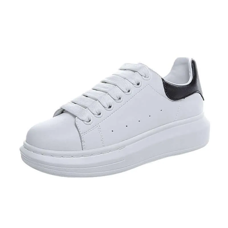 Women's White Platform Sneakers